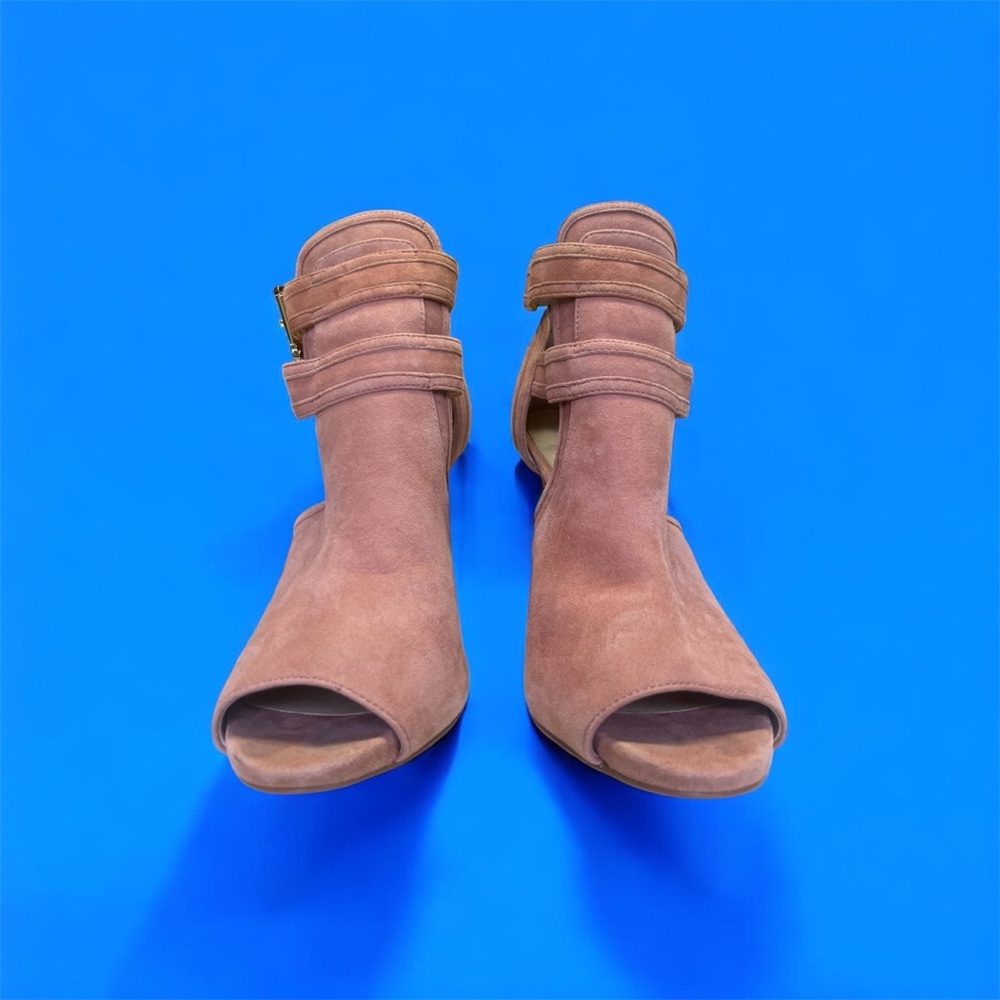 Michael Kors Dusty Pink Ankle Booties with Open Toe
